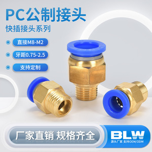 ข้อต่อลมทองเหลือง M10 M12 เกลียว 1.5 สำหรับเชื่อมต่อน้ำและลม ใช้กับแม่พิมพ์ - Product Image 2