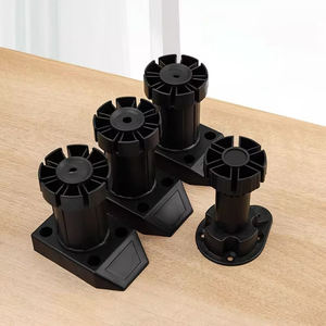 80/100/120/150 מ "מ אנטי החלקה מעובה פלסטיק מתכווננת רגליים עבור שולחן/שולחן ורגלי ארון - Product Image 5