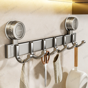 Lteng Suction Cup Wall Hook Heavy Duty <b>Clothes</b> Rack Entryway <b>Storage</b> Rectangle Shape - Product Image 2