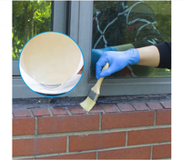Peinture murale extérieure en caoutchouc de silicone liquide transparent texturé effet granit et revêtement de peinture imperméable pour toiture en acrylique