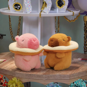 Bonito muñeco de peluche Capybara, almohada, diseño de <span class=keywords><strong>pan</strong></span>, relleno de algodón PP, juguete de peluche lavado, 20cm para cumpleaños, regalos de San Valentín - Product Image 6