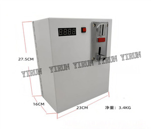 Tùy Chỉnh Màu Trắng Kim Loại Hộp 6-Có Giá trị Lập Trình 110V/220V Đa Đồng Xu Chấp Nhận Với Đồng Xu Hoạt Động Hẹn Giờ Cho Ghế Massage - Product Image 6