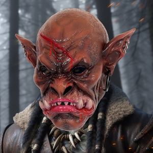 Nuevo producto para Halloween Horror Comic Show Máscara de fantasma Disfraz de maquillaje para fiesta Cosplay <span class=keywords><strong>Warcraft</strong></span> TV y fanáticos de las películas - Product Image 1