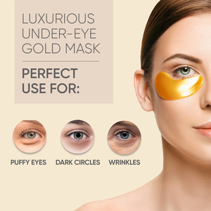 Mascarilla Facial de Oro 24K Antienvejecimiento de Marca Privada, Péptidos de Colágeno, Hidrogel Orgánico para Ojos, Nutritiva, Hidratante y Antiarrugas - Product Image 2