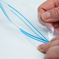 Sacs d'emballage refermables personnalisés avec logo, réutilisables, sans fuite, en plastique LDPE, pour légumes, fruits, congélation et stockage alimentaire