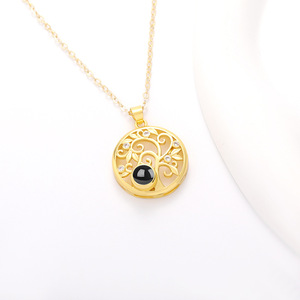 GIVELUCK High Quality Custom Photo Projection <strong>Necklace</strong> <strong>with</strong> <strong>Picture</strong> <strong>Inside</strong> Stainless Steel Tree of Life Projection Pendant - Product Image 5