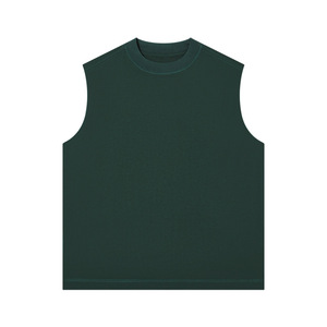 Camiseta Deportiva sin Mangas para Hombre, 300g, 100% Algodón, Holgada, Transpirable, para Gimnasio, con Tratamiento Antiarrugas - Product Image 1