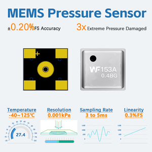 5磅/平方英寸压力传感器WF153A，低功耗为移动设备和可穿戴设备配备室内空气质量测量传感器 - Product Image 2
