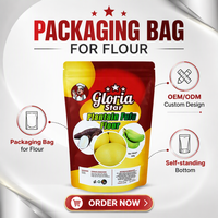 Sacs Mylar à fermeture éclair verticales Haiye de haute qualité pour farine FUFU du Ghana - Sachets alimentaires hermétiques anti-odeur avec fermeture éclair