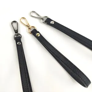 Meetee LCH-181 20CM PU Leather Wristlet Handbag Lanyard Keychain Accessories Wallet Wrist Strap Women Purse Bag Strap Handles