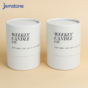 Empaquetado de Perfume Personalizado, Caja de Cartón Negro para Botellas, Empaquetado de Cilindro para Frascos de Velas con Tapas, Tubo de Papel Kraft - Product Image 5