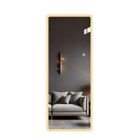 Miroir mural rectangulaire Wosen à LED intégrale avec capteur tactile, lumière réglable, pour salle de bain, coiffeuse, dressing, personnalisable