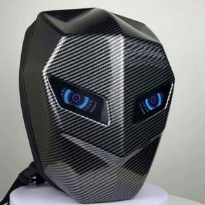 Sac à dos moto LED USB Night Shadow Knight, nouveau, étanche, grande capacité, avec inscriptions lumineuses et motif œil de roue, idéal pour la conduite - Product Image 2