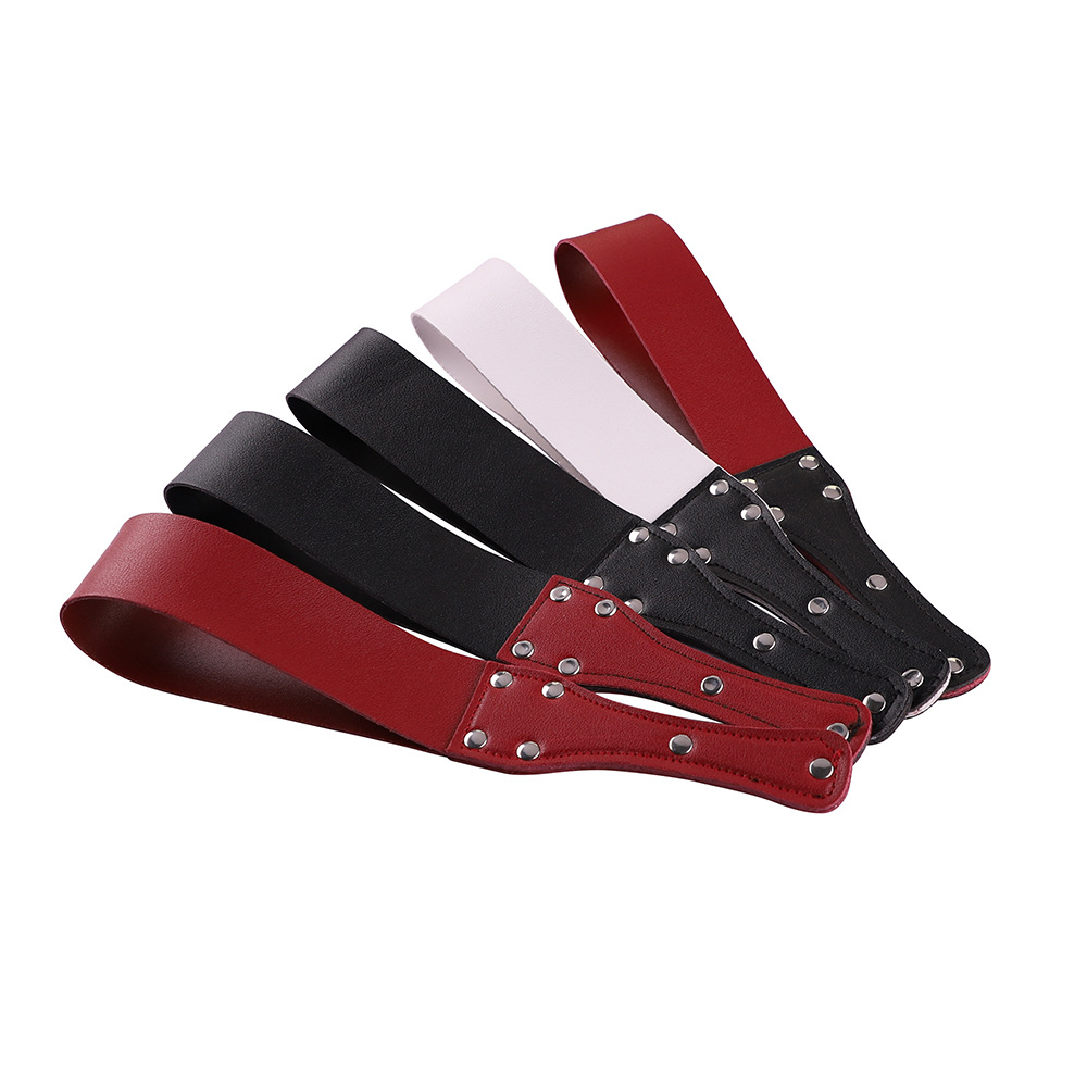 Ensemble de Bondage érotique 8 Pièces en Cuir SM Sex Toy avec Menottes Jouets érotiques Parfaits pour Les Couples Débutants (Rouge