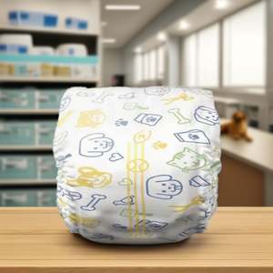 Couche pour chien écologique super absorbante en coton doux Couches pour chien femelle/mâle en tailles XL XS XXL à vendre - Product Image 2