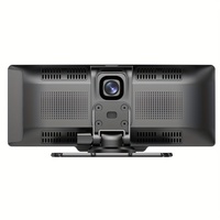 Écran d'affichage tactile portable 10.26 pouces Carplay Android Auto pour caméra de tableau de bord universelle de voiture avec double caméra de tableau de bord