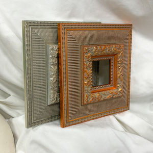 Venta al por Mayor de Fábrica: Marcos de <span class=keywords><strong>Lienzo</strong></span> Clásicos en Oro y Plata, Anchos y Grandes, de 4x4, 6x6, 8x8 y 8x10 Pulgadas, para Decoración de Paredes de Hogar y Galerías - Product Image 1