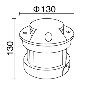 <strong>Path</strong> Aluminum Outdoor Underground Lamp Driverover Footpath <strong>Light</strong> 3W Two Way - Product Image 3