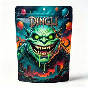 Digital Printing 1g 3.5g Child Resistant Food Grade Bag Pouch Resealable Smell Proof Ziplock <b>Pack</b> Mylar Bags - Product Image 1