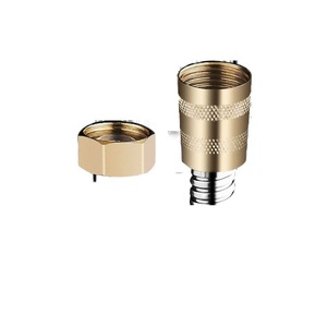 Conector de manguera de ducha de acero inoxidable, 1/2 pulgada de diámetro interior, accesorio de plomería de diseño moderno y duradero - Product Image 1