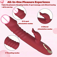 Vibrateur G-Spot et suceur clitoridien 2-en-1 JT, Dildo Lapin vibrant avec fonction de succion, Stimulation clitoridienne, 16 modes combinés