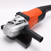 Meuleuse d'angle électrique à vitesse variable 115/125 mm, moteur à balais 850 W, machine de meulage robuste, interrupteur coulissant, disque de meulage pour bricolage