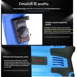 Ensemble de tournevis électriques 500W, perceuse à main électrique, perceuse à percussion électrique, perceuse pistolet, kit de tournevis électrique multifonctionnel 40Nm - Product Image 4