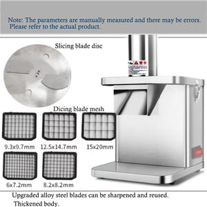 Elektrische 220V snijmachine voor fruit, groenten en voedsel, met motor en tandwiel, essentiële keukenhulpjes - Product Image 2