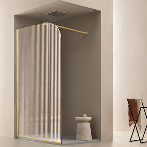 Moderno Simple <span class=keywords><strong>Baño</strong></span> Ducha Vidrio Partición Sin Marco Panel Fijo <span class=keywords><strong>Baño</strong></span> Pantalla - Product Image 3