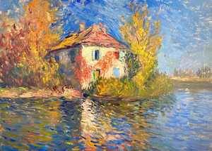 Personalized Hand-Painted Scenery Oil Painting 20x30cm Unique Housewarming Gift <b>for</b> First Home Decoration Personalized Hand-pain - Product Image 5