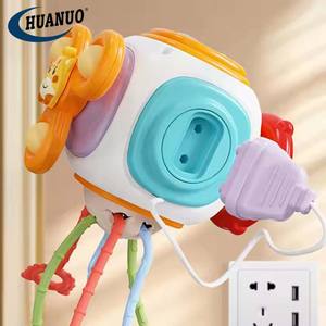 Montessori Pull String Jouets Bébé Voyage Activités Puzzle Occupé Conseil Cube pour Apprentissage Éducatif - Product Image 5
