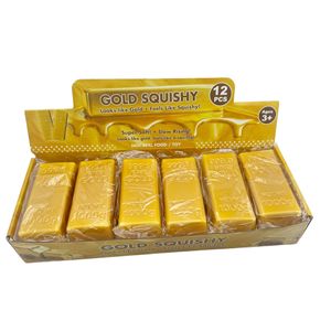 Juguete Antiestrés de Espuma con Forma de Ladrillo de Oro Imitación, Textura de Mantequilla, Rebote Lento, para Oficina, Venta al Por Mayor de Fábrica - Product Image 4
