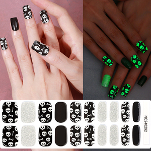 Envolturas semicuradas Pegatinas de uñas de gel de larga duración Diseño de uñas pastel 100% Pegatinas de uñas Pegatinas de esmalte de uñas de endurecimiento Uv - Product Image 2