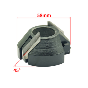 Fresa per piallatrice per legno, fresa verticale, fresa a bordo dritto, fresa a bordo smussato, fresa a bordo curvo, interamente in acciaio, da banco - Product Image 6