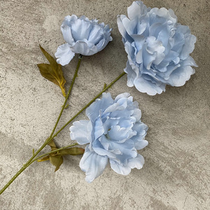 Decoración de mesa de oficina en casa para boda, 3 cabezas, peonías artificiales, racimos de flores de arbusto de peonía de seda, para boda, para el hogar, para la boda, para el 2017 - Product Image 5