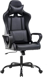 Silla de Oficina Giratoria con Marco Metálico para Videojuegos, de las Mejores Marcas, Silla Gamer - Product Image 1