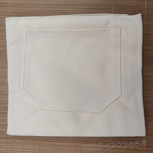 Tablier en toile blanche 100x75cm, épaissi, isolant thermiquement, pour les soudeurs - Product Image 2