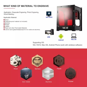 NEJE 2020 Nouvelle machine de gravure <span class=keywords><strong>laser</strong></span> AI 10W 445nm, routeur à <span class=keywords><strong>bois</strong></span>, découpeuse <span class=keywords><strong>laser</strong></span> de bureau DIY, imprimante et graveuse <span class=keywords><strong>laser</strong></span> - Product Image 4