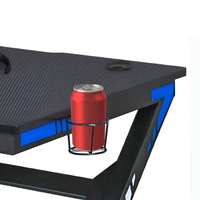 Table de jeu E-Sport multifonctionnelle convertible en métal personnalisée avec design en forme de Z pour le bureau à domicile