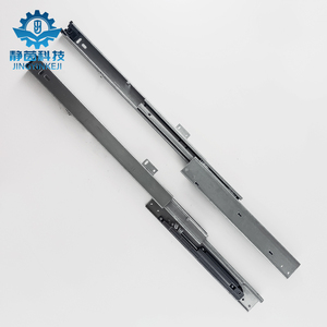 Riel de tres secciones con amortiguador de amortiguación <span class=keywords><strong>para</strong></span> cajón inferior, vitrina de joyería, riel deslizante con riel de guía, correderas de cajón - Product Image 2