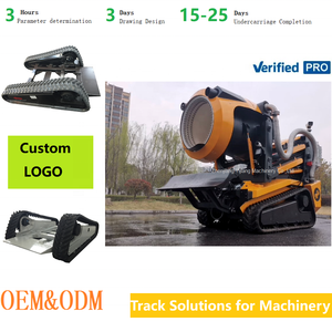 China Fabrikanten Op Maat Ontworpen Hydraulische Rupsgraafmachine Brandbestrijding Robot Rupsband Rubberen Rupsband Onderstel Onderstel - Product Image 3