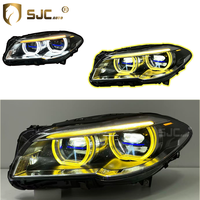 Accessoires de modification automobile SJC V2, phare LED pour BMW Série 5 F10 11-17, style laser amélioré, phare bicolore jaune et blanc