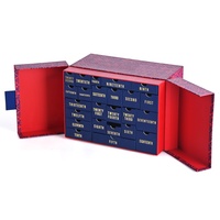 Boîte de calendrier de l'avent de maquillage personnalisée imprimée pour Noël, en carton, avec un design de logo de luxe, pour les cosmétiques