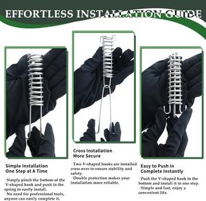 Resorte de Amarre Amortiguador de Impactos de Acero Inoxidable para Columpio de Porche, Correa para Perro, Hamaca, Silla, Saco de Boxeo, Amarre de Barco - Product Image 5