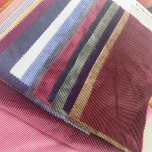 Một bên P/t <span class=keywords><strong>Polyester</strong></span> Spandex dệt kim sườn vải Ấn Độ siêu mềm nhung sườn 290gsm spandex vải hot bán giá rẻ - Product Image 1