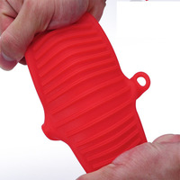 Ensemble de gants de four en silicone personnalisés Mini gants et porte-casseroles doubles résistants à la chaleur