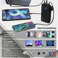 Batterie externe 25000 mAh à charge ultra-rapide 187W avec écran LED, compatible avec les appareils 100W, pour ordinateur portable et téléphone