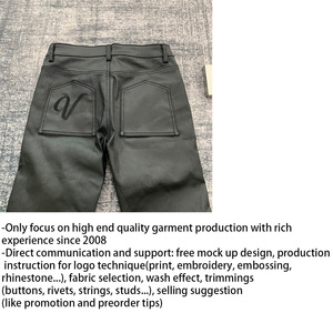 DENIMGUYS Jeans évasés cirés rétro pour hommes avec logo brodé personnalisé, jeans <span class=keywords><strong>bootcut</strong></span> cirés - Product Image 5