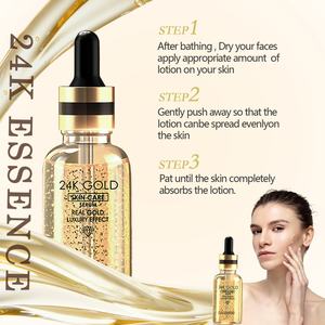 Soin de la peau du visage coréen CAREHERB, anti-rides, éclaircissant, anti-âge, sérum facial à l'or 24 carats - Product Image 4