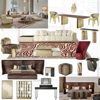 Ensembles de meubles de salle à manger haut de gamme, de bonne qualité, style italien moderne, table à manger en marbre de luxe avec 6 chaises